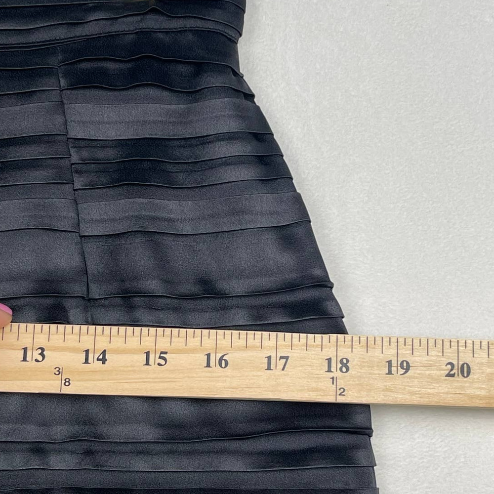 Vintage Zatti de Simorra fitted black textured sheath pencil skirt Size 12 US - Picture 9 of 11